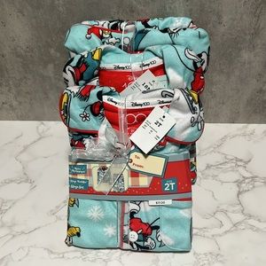 Toddler 2 piece sleep set, retro reimagined Disney Christmas pajamas